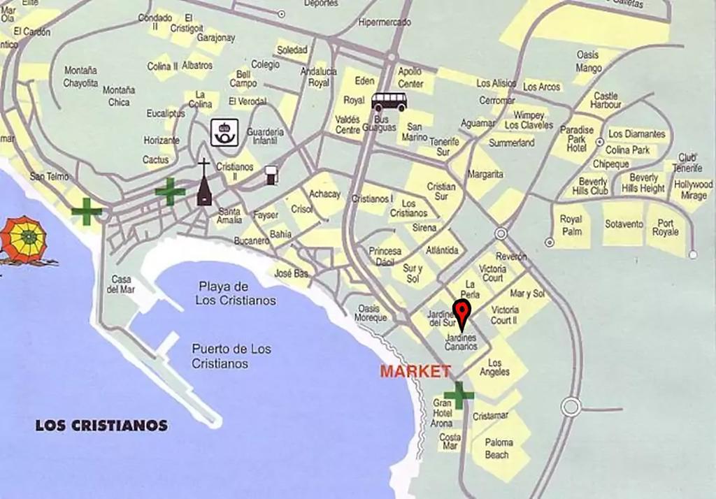 Jardin Canario Primera Linea De Playa Los Cristianos  Luaran gambar